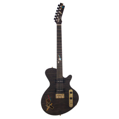 Liggett Guitars Custom abstracT #1 - Satin Trans Black Stain - Hand Made Custom Boutique Semi-Hollow Electric - USED!