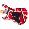 EVH Guitars Striped Series 5150 - Red/White/Black Stripes - Electric Guitar with Floyd Rose and D-Tuna - USED!