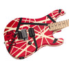 EVH Guitars Striped Series 5150 - Red/White/Black Stripes - Electric Guitar with Floyd Rose and D-Tuna - USED!