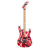 EVH Guitars Striped Series 5150 - Red/White/Black Stripes - Electric Guitar with Floyd Rose and D-Tuna - USED!