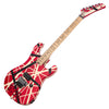 EVH Guitars Striped Series 5150 - Red/White/Black Stripes - Electric Guitar with Floyd Rose and D-Tuna - USED!