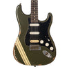 Fender Custom Shop MVP Stratocaster HSS Relic - Olive Drab w/ Vintage White Competition Stripes and Matching 2-Step Headstock - NEW!!!
