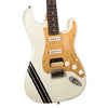Fender Custom Shop MVP Stratocaster HSS Journeyman Relic - Olympic White w/ Black Competition Stripes and Matching 2-Step Headstock - Dealer Select Master Vintage Player Series Electric Guitar - NEW!!!