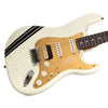 Fender Custom Shop MVP Stratocaster HSS Journeyman Relic - Olympic White w/ Black Competition Stripes and Matching 2-Step Headstock - Dealer Select Master Vintage Player Series Electric Guitar - NEW!!!