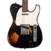 Fender Custom Shop 1960 Telecaster Heavy Relic - Black over 3-Tone Sunburst - 1 off Customer Electric Guitar - NEW!!!
