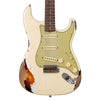 Fender Custom Shop LTD 1962 Stratocaster Heavy Relic - Aged Olympic White over 3 Tone Sunburst - Limited Edition Electric Guitar - NEW!