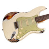 Fender Custom Shop LTD 1962 Stratocaster Heavy Relic - Aged Olympic White over 3 Tone Sunburst - Limited Edition Electric Guitar - NEW!