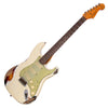 Fender Custom Shop LTD 1962 Stratocaster Heavy Relic - Aged Olympic White over 3 Tone Sunburst - Limited Edition Electric Guitar - NEW!