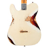 Fender Custom Shop Limited Edition 1950s Telecaster Custom Thinline Heavy Relic - Aged Olympic White over 3-Tone Sunburst
