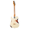 Fender Custom Shop Limited Edition 1950s Telecaster Custom Thinline Heavy Relic - Aged Olympic White over 3-Tone Sunburst