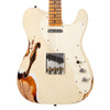 Fender Custom Shop Limited Edition 1950s Telecaster Custom Thinline Heavy Relic - Aged Olympic White over 3-Tone Sunburst