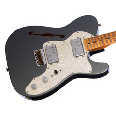 Fender Custom Shop Limited Edition 1970s Telecaster Thinline Journeyman Relic - Aged Charcoal Frost Metallic - Boutique Electric Guitar - NEW!