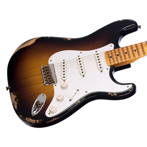 Fender Custom Shop Limited Edition 70th Anniversary 1954 Stratocaster Hardtail Relic - Wide Fade 2 Tone Sunburst - 1 off Electric Guitar NEW!
