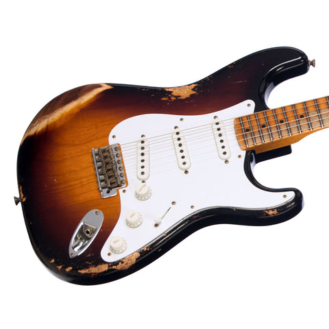 Fender Custom Shop Limited Edition 70th Anniversary 1954 Stratocaster Heavy Relic - Wide Fade 2 Tone Sunburst - Electric Guitar NEW!
