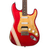 Fender Custom Shop MVP Stratocaster HSS Relic - Chrome Red w/Competition Stripes and Matching 2-Step Headstock - Dealer Select Master Vintage Player Series Electric Guitar - NEW!