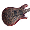 USED Paul Reed Smith Wood Library Custom 24 - Satin Charcoal Cherry Burst - Birds and Quilted Maple 10-Top - Stunning PRS Electric Guitar!