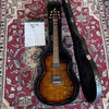 Tom Anderson Crowdster Plus 2 - Tiger Eye Burst with Binding - Custom Boutique Acoustic/Electric Guitar - USED!