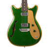 2022 Walsh Guitars Custom Double Cut - Candy Green w/Gold Accents and Natural Back - Semi-Hollow Custom Boutique Electric Guitar - USED!
