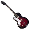 Airline Guitars Jupiter LEFTY - Redburst - Left Handed Silvertone Tribute model Hollowbody Electric Guitar - NEW!