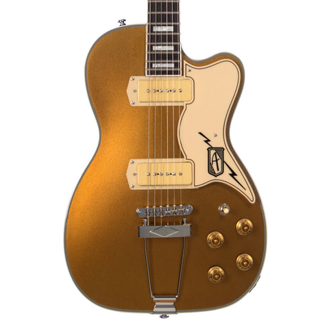 Airline Guitars Tuxedo - Gold Top - Hollowbody Vintage Reissue Electric Guitar - NEW!