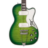 Airline Guitars Tuxedo - Greenburst Flame - Hollowbody Vintage Reissue Electric Guitar - NEW!