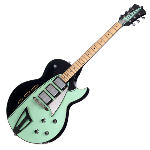 Backlund Guitars Rockerbox - Black / Mint - Semi Hollow Electric Guitar - NEW!