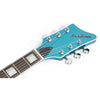 Eastwood Guitars Map DLX Limited Edition Metallic Blue Headstock