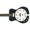 Eastwood Guitars Airline Folkstar Black Left Hand Closeup