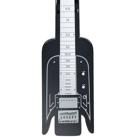 Airline Guitars Lap Steel - Black - Vintage National -inspired Tribute Model - NEW!