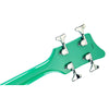 Eastwood Guitars Airline Map Bass Seafoam Green Left Hand Head Back