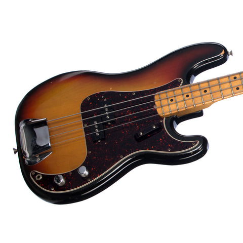 Fender 1973 P-Bass - Vintage Precision Bass - Used Electric Bass Guitar - Sunburst - NICE!!!