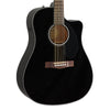 Fender CD-60SCE Black - Solid Top, Dreadnought Cutaway, Acoustic / Electric Guitar - 0961704006 - NEW!