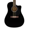 Fender CD-60SCE Black - Solid Top, Dreadnought Cutaway, Acoustic / Electric Guitar - 0961704006 - NEW!