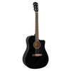 Fender CD-60SCE Black - Solid Top, Dreadnought Cutaway, Acoustic / Electric Guitar - 0961704006 - NEW!