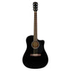 Fender CD-60SCE Black - Solid Top, Dreadnought Cutaway, Acoustic / Electric Guitar - 0961704006 - NEW!