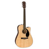 Fender CD-60SCE Natural - Solid Top, Dreadnought Cutaway, Acoustic / Electric Guitar - 0961704021 - NEW!