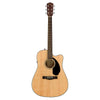 Fender CD-60SCE Natural - Solid Top, Dreadnought Cutaway, Acoustic / Electric Guitar - 0961704021 - NEW!