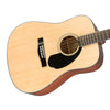 Fender CD-60S Natural - Solid Top Dreadnought Acoustic Guitar for Beginners and Students - 0970110021 - NEW!