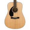 Fender CD-60S LH Natural - Left Handed Dreadnought Acoustic Guitar for Beginners and Students - 0961703021 - NEW!