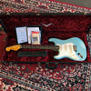 USED Fender Custom Shop Postmodern Stratocaster Journeyman Relic - Aged Daphne Blue - LEFTY! - Left Handed Electric Guitar