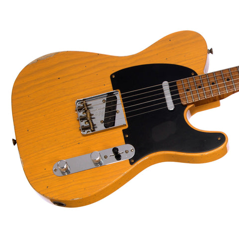Fender Custom Shop MVP 1952 Telecaster Relic - Butterscotch Blonde w/ 3A Roasted Birdseye Maple Neck - Dealer Select Master Vintage Player Series Electric Guitar - NEW!