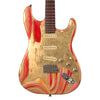 Franchin Guitars Mercury - Gold Leaf and Hand-Painted with Exposed Wood Grain - Special Collection Custom Hand-Made Boutique Electric Guitar - NEW!