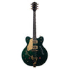 USED Gretsch Guitars G6122-1962LH Chet Atkins Country Gentleman - Left-Handed Electric Guitar - Custom Emerald Eyes Green Metallic