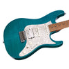 USED Ibanez Prestige AZ2204F TAB - Transparent Aqua Blue - Electric Guitar w/ Stainless Steel Frets - NICE!