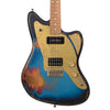 Paoletti Guitars 112 Loft HP90 - Heavy Deep Blue - Offset Electric with Ancient Reclaimed Chestnut Body - NEW!