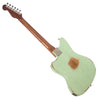Paoletti Guitars Lounge Series 112 - Distressed Sage Green - Jazzmaster Thinline with 2 x P-90s and Ancient Reclaimed Chestnut Body - NEW!
