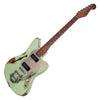 Paoletti Guitars Lounge Series 112 - Distressed Sage Green - Jazzmaster Thinline with 2 x P-90s and Ancient Reclaimed Chestnut Body - NEW!