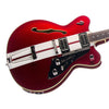 PRICE DROP! Duesenberg Guitars Mike Campbell II Signature Model - DCF-MV-II Hollowbody Electric Guitar - Metallic Red with Racing Stripes