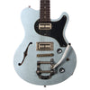 Nik Huber Guitars Surfmeister - Trans Ice Blue - Flame Top - 6.0lbs - Custom Electric Guitar, NEW!