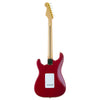 Used Fender Deluxe Player Stratocaster - Crimson Red Transparent